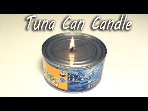 How to Make a Tuna Can Candle