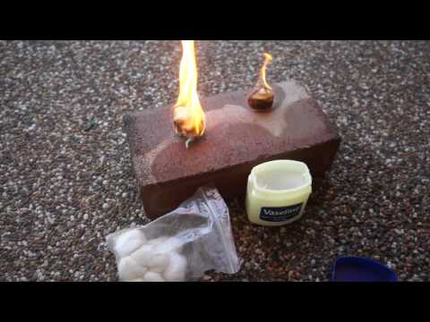 Cotton Balls and Vaseline as a fire starter