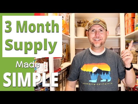 3 Month Supply of Food | Short Term Food Storage Made Easy