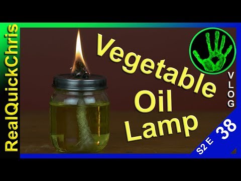 how to make a used vegetable oil lamp s2e38
