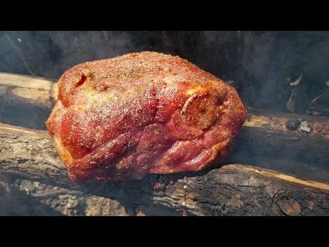 Primitive Cooking - Building Smoker, Cooking Meat, Smoked Fish, Jerky, Ribs &amp; Roast