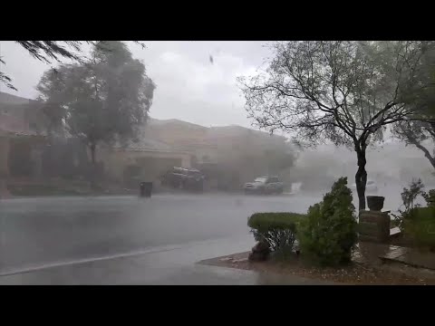 Monsoon rain storms hit the Las Vegas valley