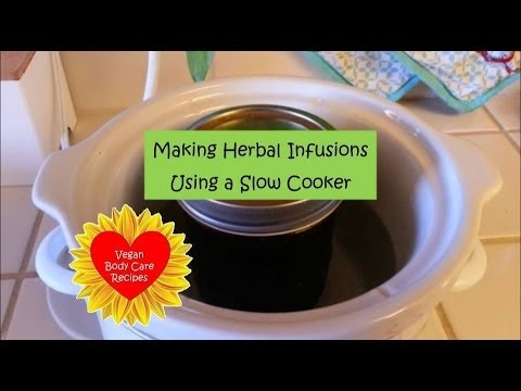 Making Herbal Infusions with Slow Cooker