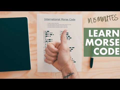 LEARN MORSE CODE from a MEMORY CHAMP (in 15 minutes)