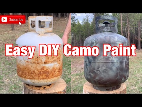 Easy DIY Camo Paint // a simple tutorial on painting anything camo using only leaves and spray paint