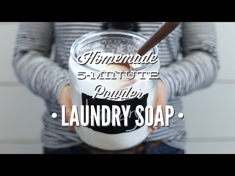 Homemade 5 Minute Powder Laundry Soap