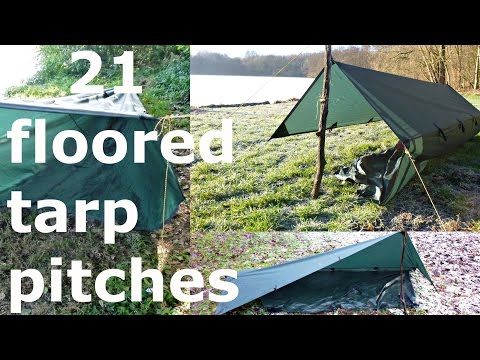 tarp setup: 21 pitches with floor