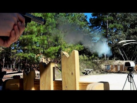Shooting .22 PELLETS Using NAIL GUN Blanks