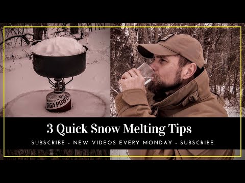 3 Quick Tips for Melting Snow!