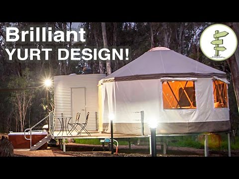 Brilliant Yurt Design! - Mixing Tradition with Super Modern Construction