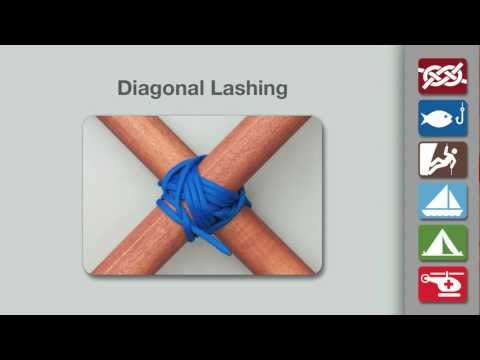Diagonal Lashing | How to Tie a Diagonal Lashing