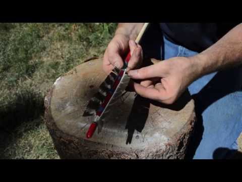 How to make a Native American Comanche arrow.