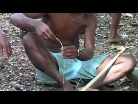 Batak Tribesman Shows How To Make A Quick Survival Bow And Arrow