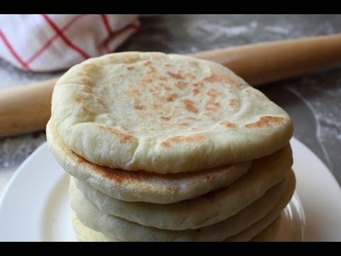 Pita Bread - How to Make Pita Bread at Home - Grilled Flatbread