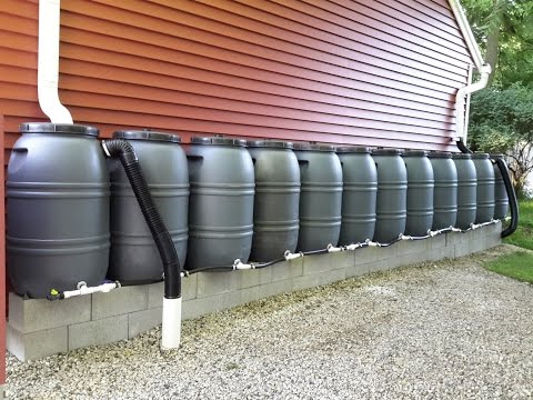 Critter Farm&#039;s DIY 660 Gallon Rain Barrel Manifold System