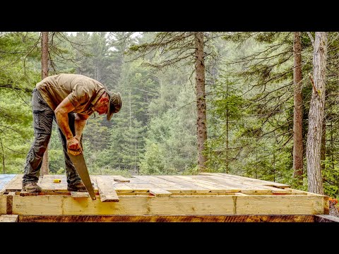 Plumbing My Off Grid Log Cabin in the Forest, Waterproofing a Root Cellar