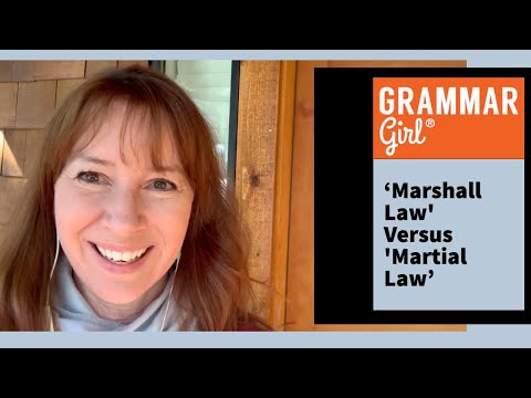 &#039;Marshall Law&#039; or &#039;Martial Law&#039;?