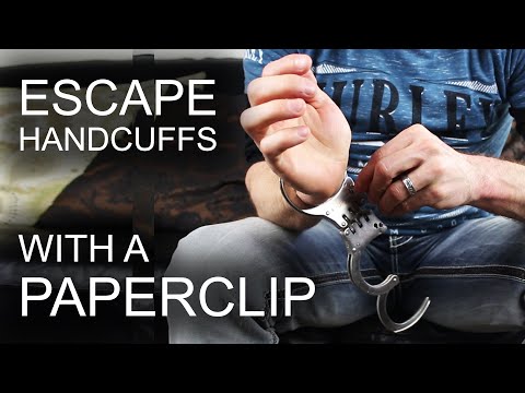 How To Escape Professional Handcuffs - With A Paperclip