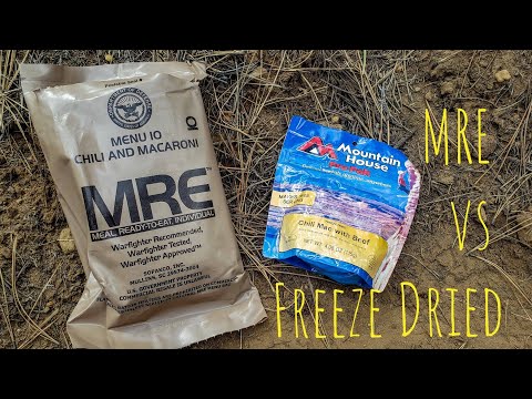 MRE vs Freeze dried Food - 10 years trials - Bug Out Bag Meals