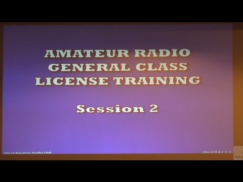 Ham Radio General License Training Class, 2015-2019, Part 2