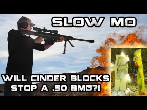 Do Cinder Blocks Stop .50 Cal Bullets?!