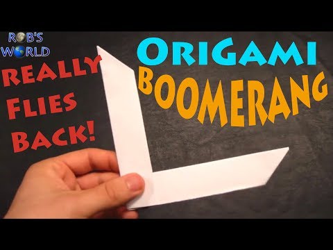 How to Make an Origami Boomerang - Rob&#039;s World