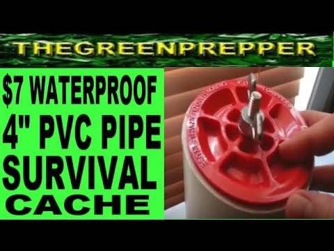 $ 7.00 PVC Survival Cache 1 Foot x 4&quot; - Water Proof ( Doomsday Preppers ) Geo Cache
