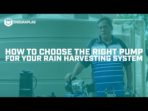 How to Choose the Right Pump for Your Rain Harvesting System/Rain Barrel