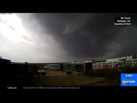 Severe thunderstorm caught on camera at NC State in Raleigh