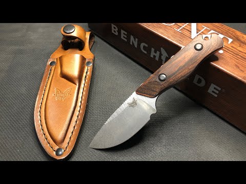 Benchmade Hidden Canyon Hunter Wood Handle Fixed Blade 15017 / unboxing / quick review / comparison