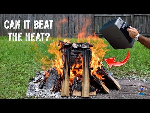 Fire Resistant Safe Test! (Water Resistant)