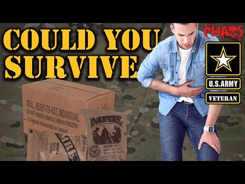 Can you survive off eating only MREs