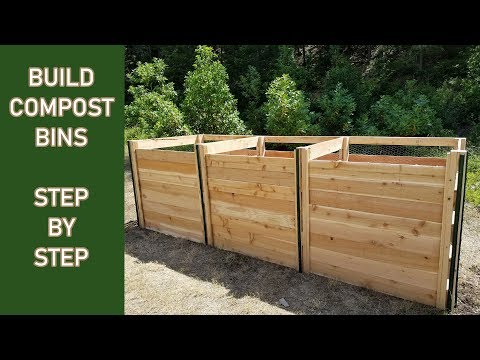 Build a 3 Bay Compost Bin STEP by STEP