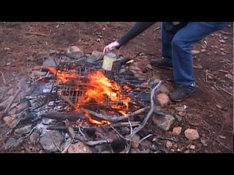 Canned Food Exploding in a Fire