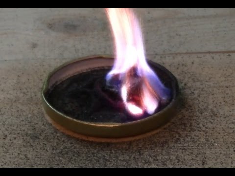 Potassium Permanganate and Glycerol (Glycerin) fire
