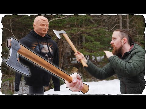 Unboxing and Testing a Viking Axe from Sweden