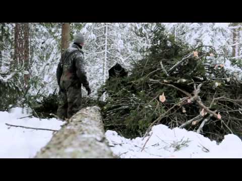 The old way of felling trees (with an axe)