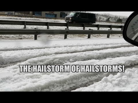 Epic Colorado Springs Hailstorm With Thunder &amp; Lighting Storm