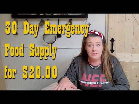 30 Day Emergency Food Supply for 30 days for 1 Person ~ Budget Friendly