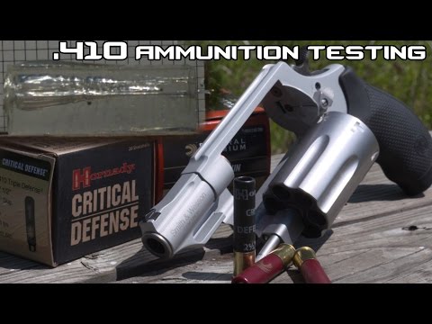 Taurus Judge/ S&amp;W Governor .410 personal defense ammunition testing in SlowMo! (4K)