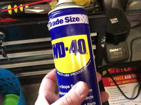 How volatile and flammable is WD40, when using it. A bit of an experiment