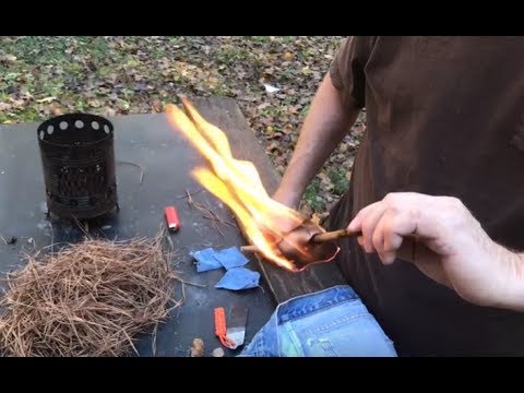 A Very Easy Way To Make Char Cloth Without a Tin!