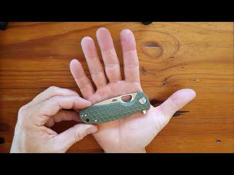 Honey Badger flipper medium folding knife review