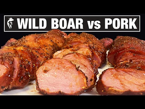 Wild Boar Meat Vs Pork: BBQ Boar &amp; Pork Tenderloin Battle!