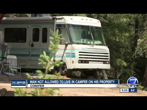 Man not allowed to live on camper parked on his property