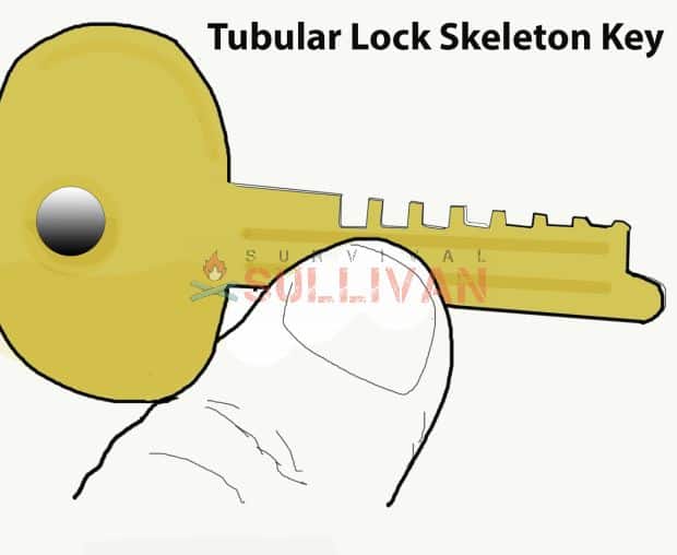 Tubular Lock Skeleton Key