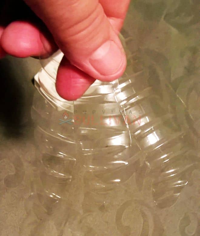 water bottle fletching step 2