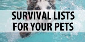 pets survival lists