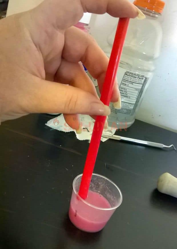 loading a straw with remedy