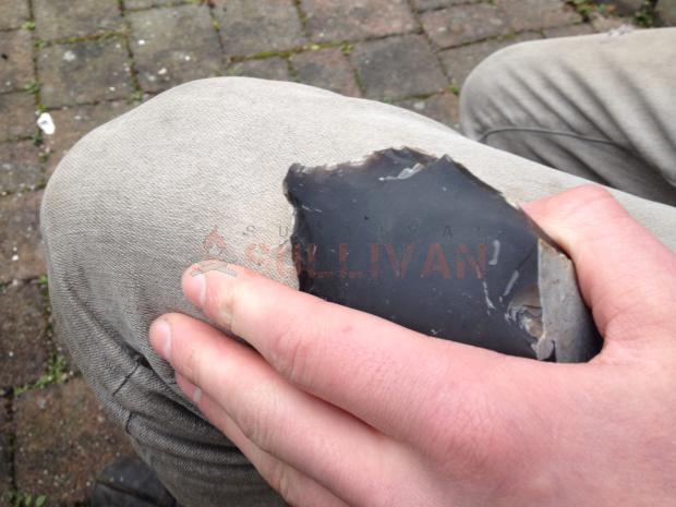 Pointing a handaxe